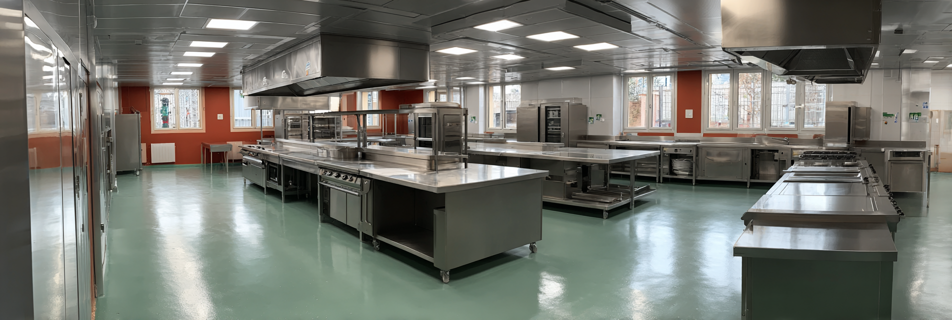 Sol Résine Cuisine Centrale – Restauration Collective