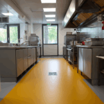 Resine sol pour cuisine centrale et restauration collective